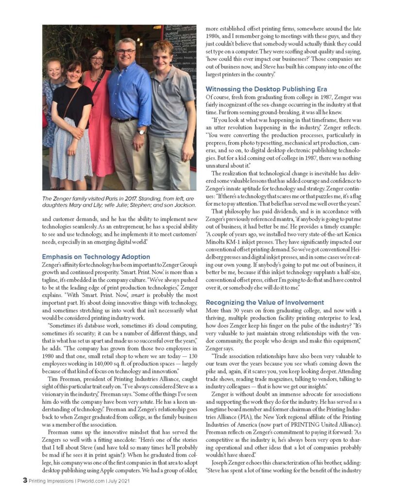 Printing Industry Hall of Fame